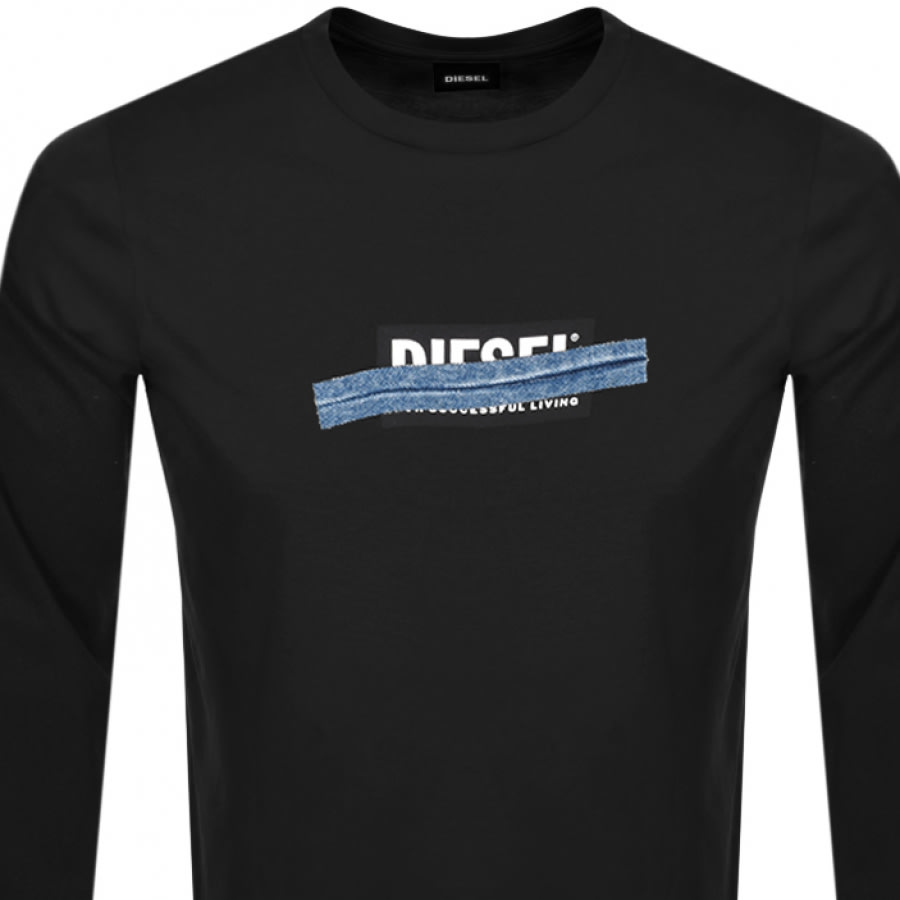 Alternative Image for ProductDiesel T Just Long Sleeve T Shirt Black2